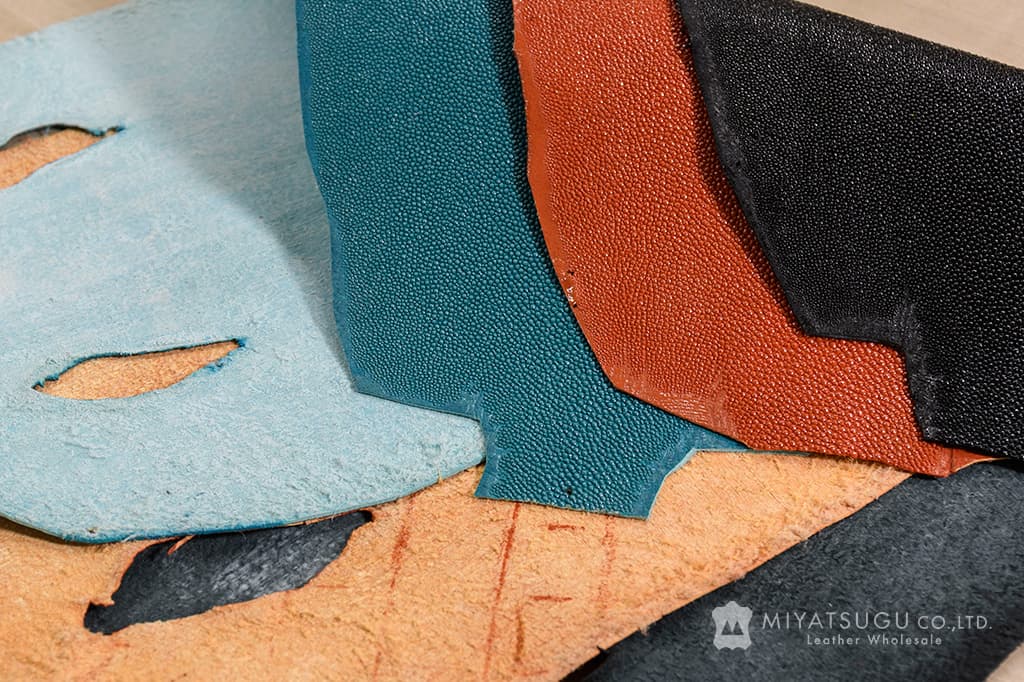 スティングレイ・銀付き（エイ革・9インチ）｜革販売ミヤツグ - 皮革